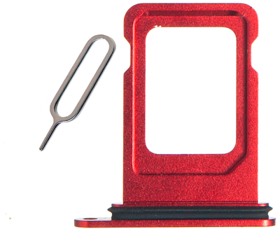 Сим лоток iPhone 13 mini Red (+ подарок скрепка)