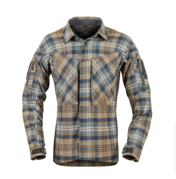 Сорочка MBDU Flannel Shirt Helikon-Tex Timber Olive Plaid XL