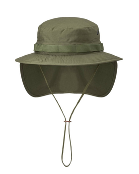 Панама тактична із захистом для шиї Boonie Hat PolyCotton Ripstop Helikon-Tex PL Woodland