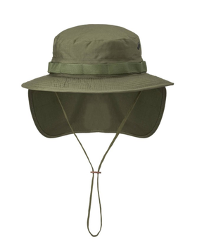Панама тактична із захистом для шиї Boonie Hat PolyCotton Ripstop Helikon-Tex Olive Green