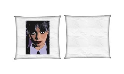 Подушка Wednesday Addams квадратная двухсторонняя стандарт 35 х 35 см - MyTee