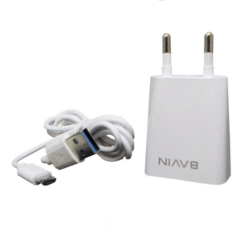 Сетевое зарядное устройство Bavin PC-508Y 1хUSB с кабелем USB-microUSB 1А