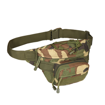 Сумка-бананка тактична на пояс AOKALI Outdoor A29 (Camouflage CP) армійська з регуляцією ремінця