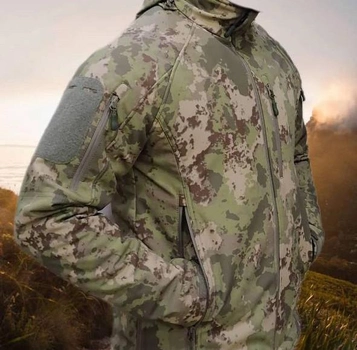 Тактическая зимняя куртка SOFTSHELL MULTICAM Wolftrap Размер: 4XL (58) Хаки