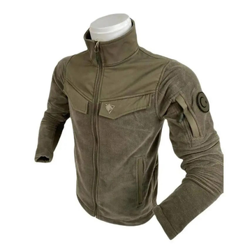 Куртка кофта флисовая тактическая олива Wolftrap Турция Размер: ХL (52)