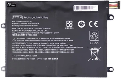 Акумулятор PowerPlant для ноутбуків HP X2 210 G2 (SW02XL) 7.4V 4000mAh (NB461967)