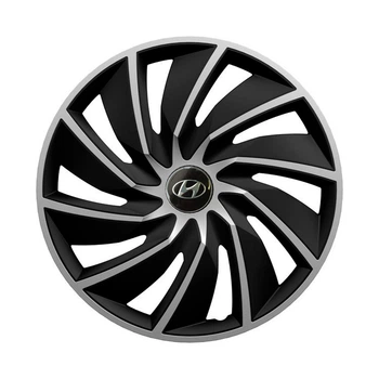 Колпаки Argo Turbo Silver&Black R18 Hyundai (Комплект 4 шт.)