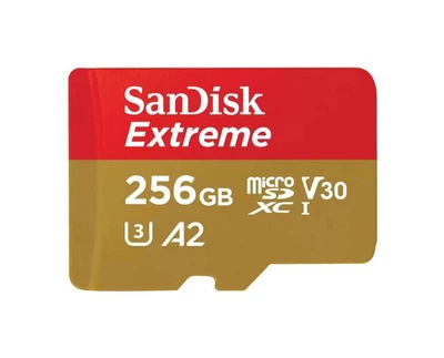 Карта пам'яті SanDisk microSDXC Extreme For Mobile Gaming 256GB Class 10 UHS-I (U3) V30 A2 W-130MB/s R-190MB/s Без адаптера (SDSQXAV-256G-GN6GN)
