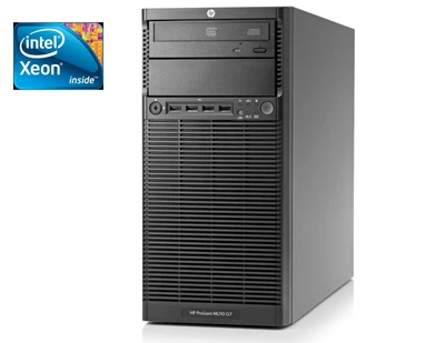 Рабочая станция HP ProLiant ML110 G7 Server Tower / Intel Xeon E3-1220 (4 ядра по 3.1-3.4GHz) / 4GB DDR3 / 500GB HDD / Intel GMA X4500 / 350W / DVD-ROM б/у