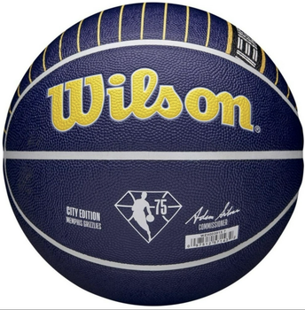 Баскетбольний м'яч Wilson NBA Team Memphis, розмір 7, синтетична шкіра, тренувальний.(OB_C16451877887)