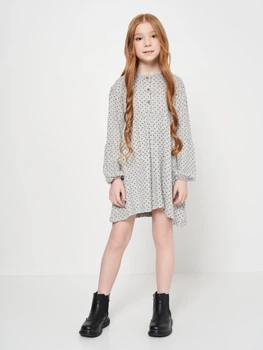 Дитяче плаття для дівчинки Minoti Kindness 5 37072JNR 98-104 см Сіре (5059030906719)