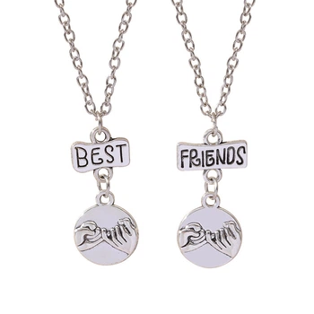 Парные кулоны гравировкой Best Friends Подвески для лучших подруг