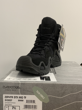 Тактичні черевики Lowa Zephyr GTX MID TF 44,5 black (310537-9999-44-5)