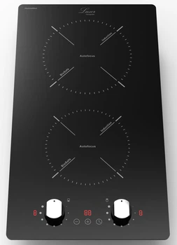 Индукционная варочная поверхность Domino Luxor IM 320 SS Cubo + надежное механическое управление черный