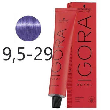 Крем-краска для волос Schwarzkopf Igora Royal 9,5-29 Пастельный пепельно-фиолетовый 60 мл