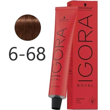 Крем-краска для волос Schwarzkopf Igora Royal 6-68 Темно-Русый Шоколадно-Красный 60 мл