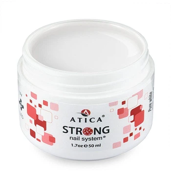 Гель для нарощування нігтів Atica STRONG GEL PURE WHITE (МОЛОЧНИЙ) 50 мл (85435)