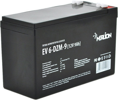 Тяговая аккумуляторная батарея Merlion EV 6-DZM-9 12V 9Ah F2 (YT14043)
