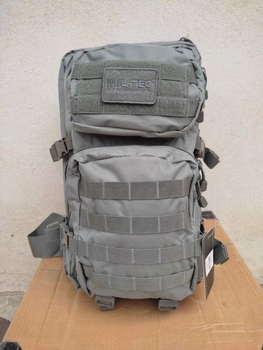 Тактичний військовий рюкзак на плечі Mil-Tec 36 л сірий