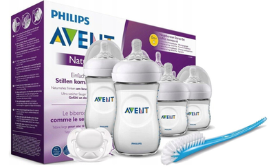 Набір Philips Avent для новонароджених STARTER KIT NATURAL 2.0 ПЛЯШКИ (Modell SCD301/01)