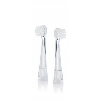 Насадки для дитячої зубної щітки Brush-Baby Pro 0-18 місяців Прозорий 2 штуки
