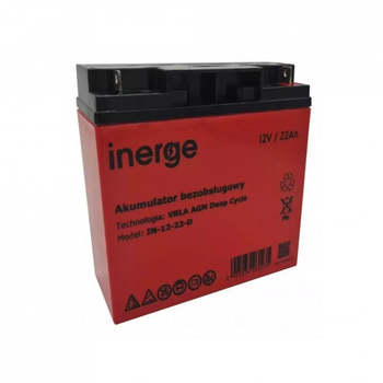 Батарея к ИБП Inerge AGM 12V-22Ah Deep Cycle (IN-12-22-D 60755)