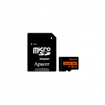 Карта памяти Apacer 512GB microSD class 10 UHS-I U3 (AP512GMCSX10U8-R 60486)