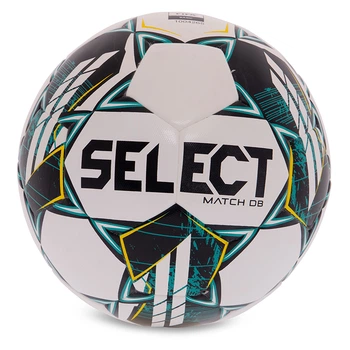 Мяч футбольный Select Match DB V23 MATCH-WG №5 Бело-зеленый (57609008)