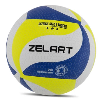 Мяч волейбольный Zelart VB-9000 №5 Салатово-бело-синий (57363025)