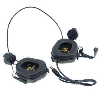 Активні тактичні навушники із мікрофоном Earmor M32H MOD3 Foliage Green (M32H-MOD3-FG)