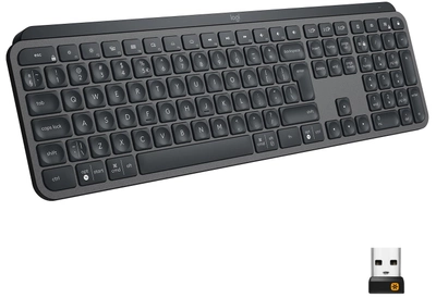 Клавиатура беспроводная Logitech MX Keys Advanced Wireless Illuminated Graphite (920-009417)