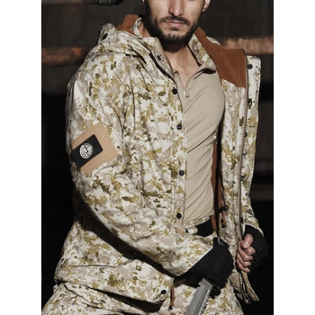 Куртка военная тактическая на флисе Рип-Стоп L Камуфляж Пиксель (HWPR2888979-1)