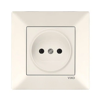 Розетка 1-я VIKO Meridian кремовая (90970207-WH)