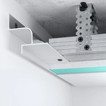 Профиль теневого шва LED 20 мм Kluchuk 63.2х64.6х2500/3000 ALU-P22