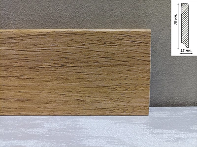 Плинтус Luciano к LVT/SPC 2400x70x12 Светло-коричневыйPVC211