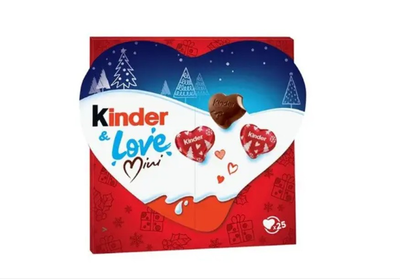 Шоколадні цукерки серця Kinder & Love 107 g