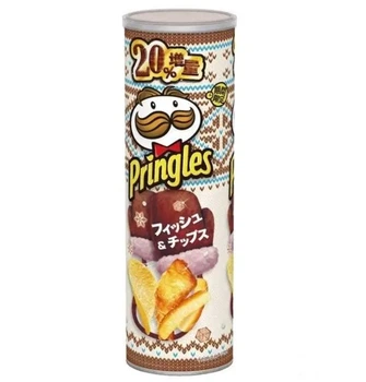 Чипсы Pringles Winter Edition: Fish and Chips со вкусом рыбы с жареным картофелем 190g (2585)