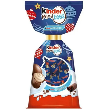 Шоколадні цукерки Kinder Mini Eggs kinder Schokolade шоколадні яйця з молочною начинкою 85 g