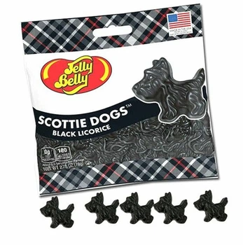 Лакричные желейки Jelly belly Scottie Dogs 77g