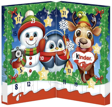 Адвент Календар Kinder Advent Calendar (Новорічні Герої) 127g