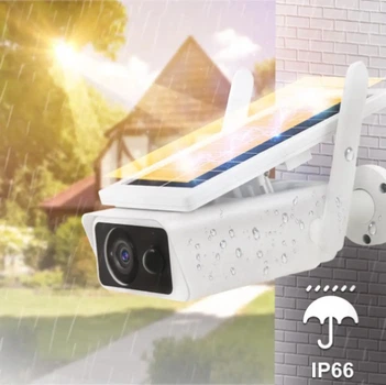 Уличная WiFi камера Solar ABQ-Q1 Full HD Icsee с удаленным доступом Белая