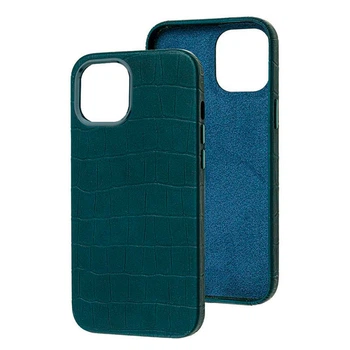 Чохол Leather Croc Case для Apple Iphone 14 Pro (6.1") Green 62114