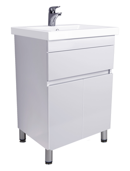 Тумба підлогова МОЙДОДИР City White 60 з умивальником CERSANIT Como 60