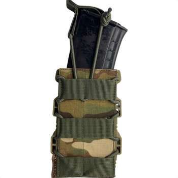 Подсумок под магазин АК с пластиковым бортом Олива (АК-02-О) Tactical Belt Мультикам