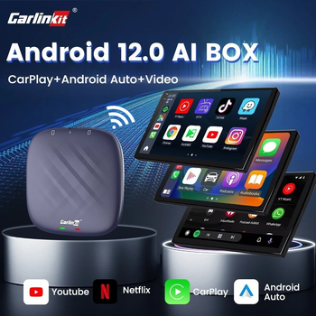 Адаптер CarlinKit AI Box PLUS 4GB/64GB для бездротового Apple CarPlay - CarPlay / Android Auto / YouTube