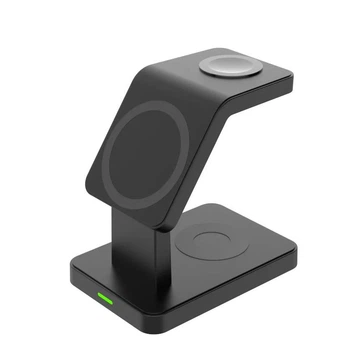 Бездротова зарядка стенд AY31 3 in 1 Fast 15W black