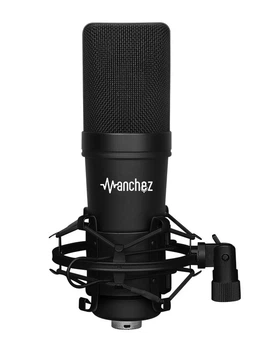 Микрофон студийный Manchez MU-5 (XLR) с "пауком" + чемодан Black