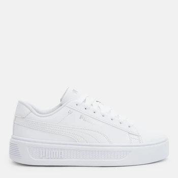Женские кеды низкие Puma Smash Platform v3 39075801 38 (5UK) 24 см Puma White-Puma Silver (4065452641436)