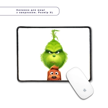 Коврик для мишки с оверлоком Гринч и Макс(Grinch & Max) (5962-3550-XL) XL