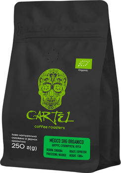 Кава натуральна смажена Cartel Mexico Organic в зернах 250 г (4820219121046)